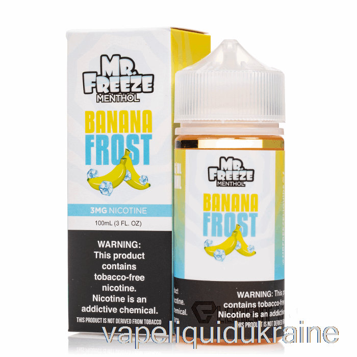 Vape Liquid Ukraine Banana Frost - Mr Freeze - 100mL 6mg